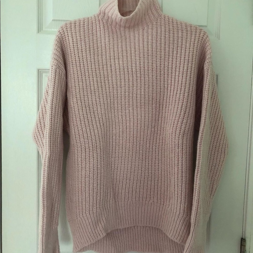 Super cozy mock neck oversized sweater